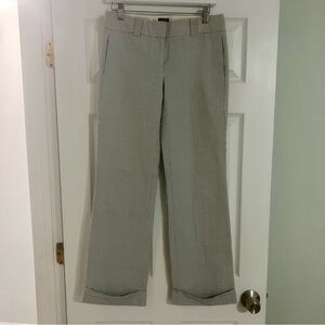 J. Crew City Fit Seersucker Pants Size 2